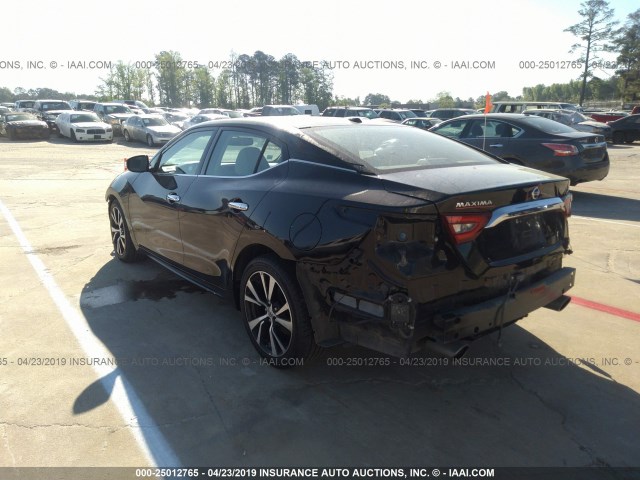 1N4AA6AP2JC367133 - 2018 NISSAN MAXIMA 3.5S/SV/SL/SR/PLAT BLACK photo 3