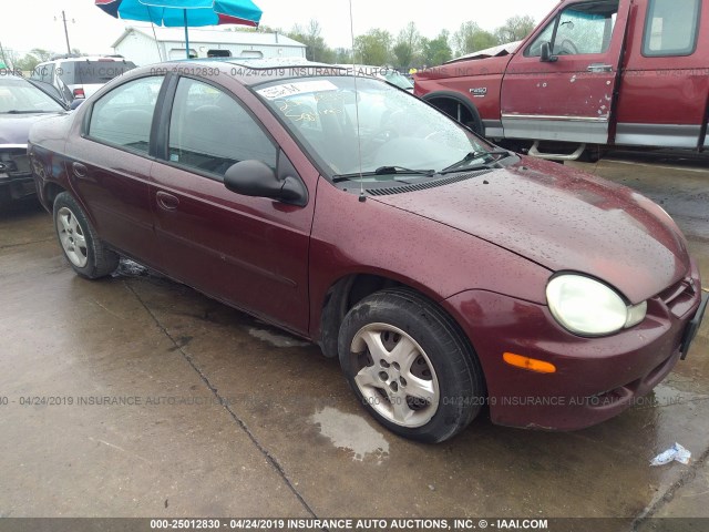 1B3ES46C72D543173 - 2002 DODGE NEON SE MAROON photo 1