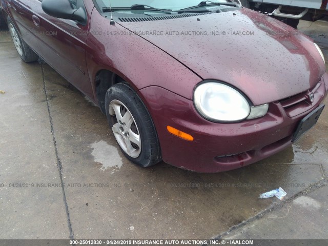 1B3ES46C72D543173 - 2002 DODGE NEON SE MAROON photo 6