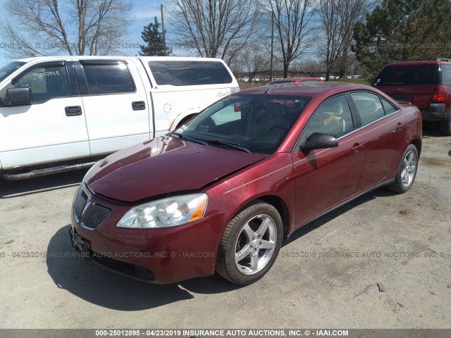 1G2ZH57N694100807 - 2009 PONTIAC G6 GT RED photo 2