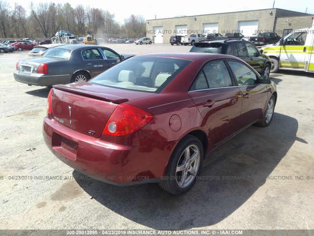 1G2ZH57N694100807 - 2009 PONTIAC G6 GT RED photo 4