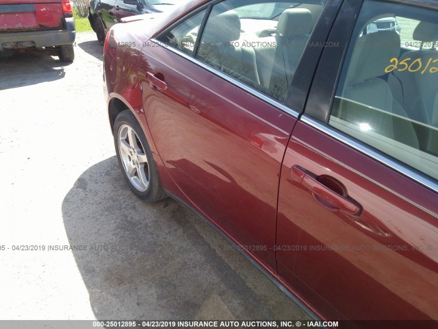 1G2ZH57N694100807 - 2009 PONTIAC G6 GT RED photo 6