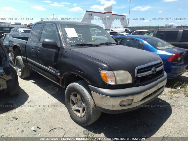 5TBBT4412YS044271 - 2000 TOYOTA TUNDRA ACCESS CAB/ACCESS CAB SR5 BLACK photo 1