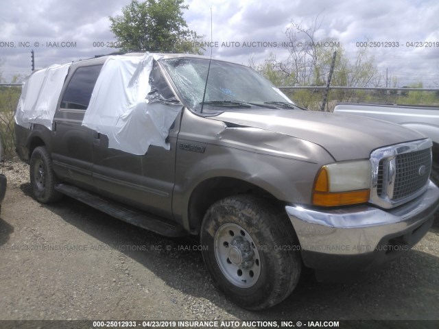 1FMNU40L4YEE49882 - 2000 FORD EXCURSION XLT GRAY photo 1