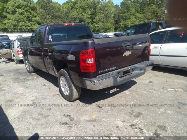 1GCEC19X38Z184232 - 2008 CHEVROLET SILVERADO C1500 MAROON photo 3