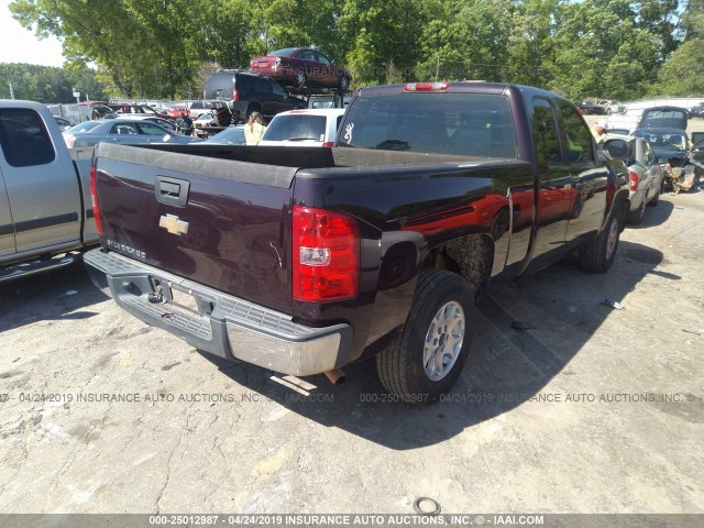 1GCEC19X38Z184232 - 2008 CHEVROLET SILVERADO C1500 MAROON photo 4