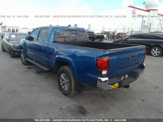 3TMBZ5DN0JM014853 - 2018 TOYOTA TACOMA DOUBLE CAB/SR5/TRD SPORT BLUE photo 3