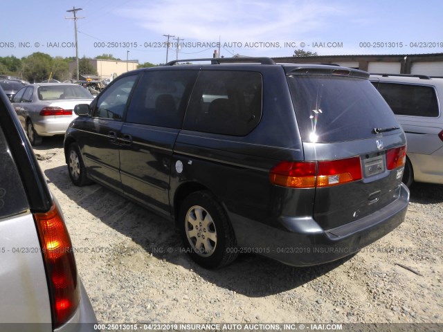 5FNRL18094B134165 - 2004 HONDA ODYSSEY EXL GRAY photo 3