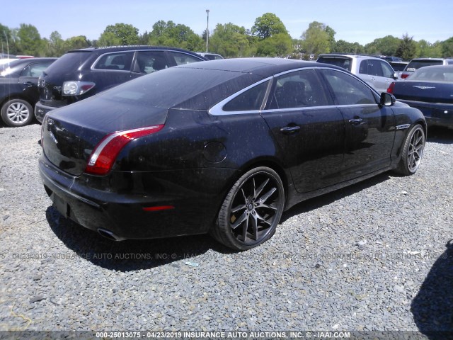 SAJWA1GE4BMV09309 - 2011 JAGUAR XJ SUPERCHARGED BLACK photo 4