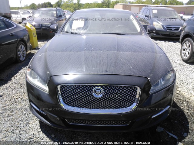 SAJWA1GE4BMV09309 - 2011 JAGUAR XJ SUPERCHARGED BLACK photo 6