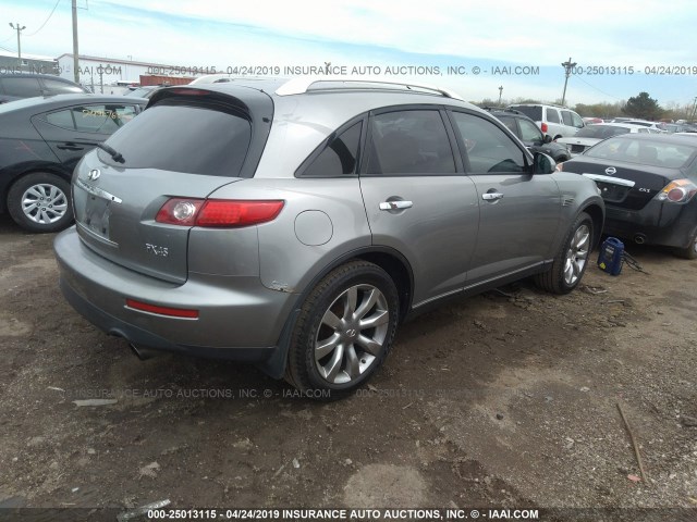 JNRBS08WX4X401225 - 2004 INFINITI FX45 Light Blue photo 4