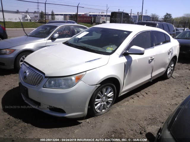 1G4GB5GG3AF245071 - 2010 BUICK LACROSSE CX WHITE photo 2