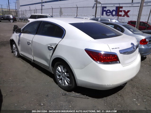 1G4GB5GG3AF245071 - 2010 BUICK LACROSSE CX WHITE photo 3