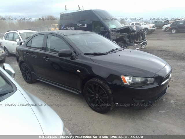 JA3AU86U38U045065 - 2008 MITSUBISHI LANCER GTS BLACK photo 1