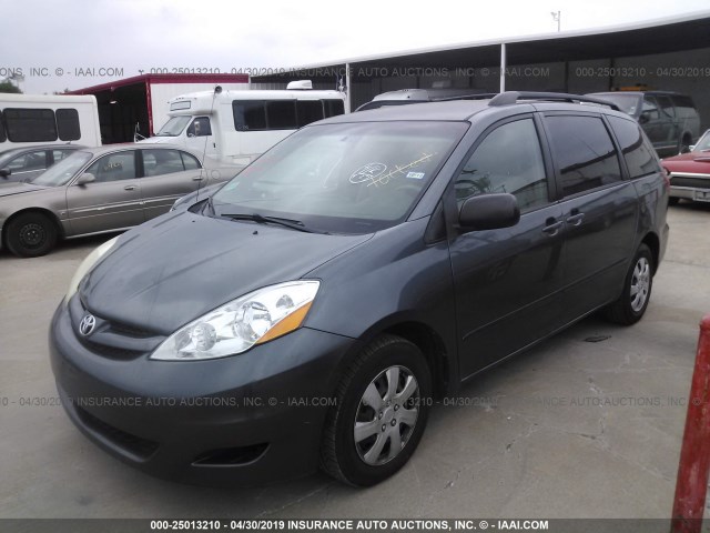 5TDZK23CX8S135448 - 2008 TOYOTA SIENNA CE/LE BLUE photo 2