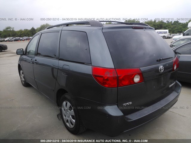 5TDZK23CX8S135448 - 2008 TOYOTA SIENNA CE/LE BLUE photo 3