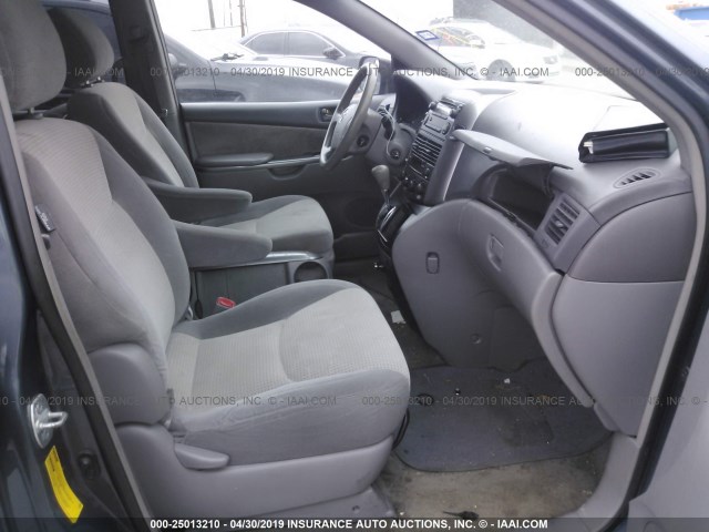 5TDZK23CX8S135448 - 2008 TOYOTA SIENNA CE/LE BLUE photo 5