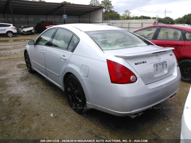 IN4BA41EX7C822049 - 2007 NISSAN MAXIMA SE/SL SILVER photo 3