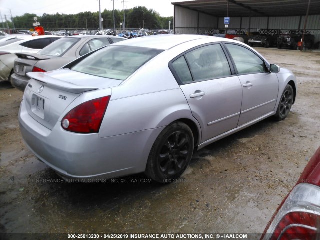 IN4BA41EX7C822049 - 2007 NISSAN MAXIMA SE/SL SILVER photo 4