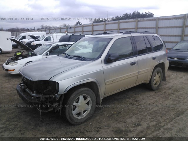 1GKDT13S832280792 - 2003 GMC ENVOY SILVER photo 2