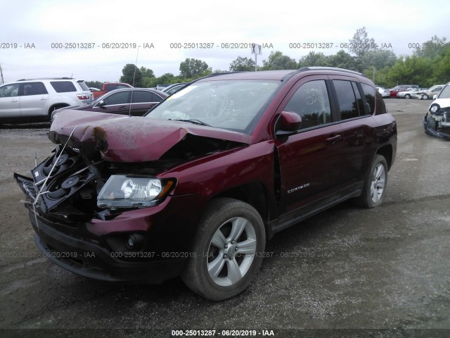 1C4NJDEB1GD718597 - 2016 JEEP COMPASS RED photo 2