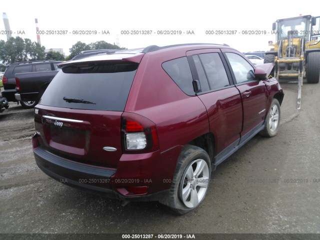 1C4NJDEB1GD718597 - 2016 JEEP COMPASS RED photo 4