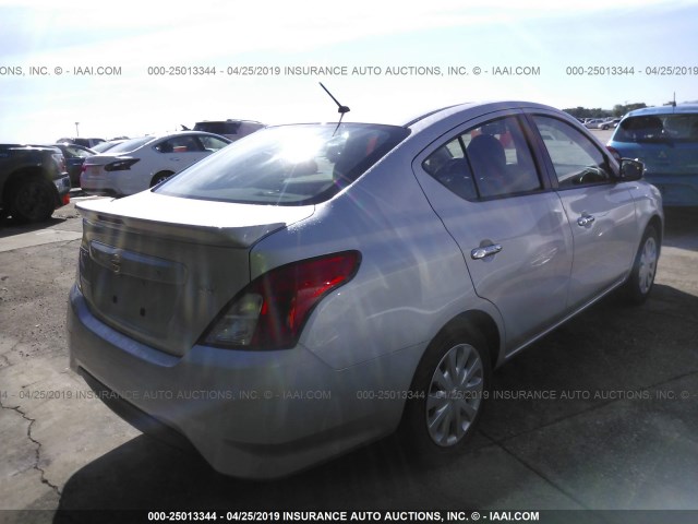 3N1CN7AP6KL812124 - 2019 NISSAN VERSA S/S PLUS/SV SILVER photo 4