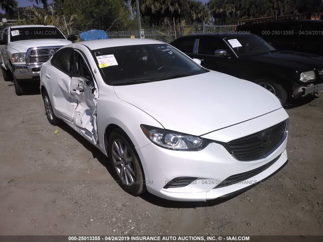 JM1GL1U50H1139570 - 2017 MAZDA 6 SPORT WHITE photo 1