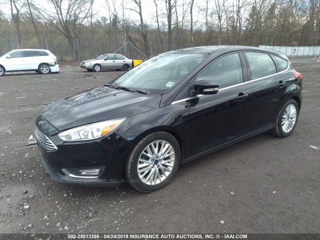 1FADP3N21JL314464 - 2018 FORD FOCUS TITANIUM BLACK photo 2