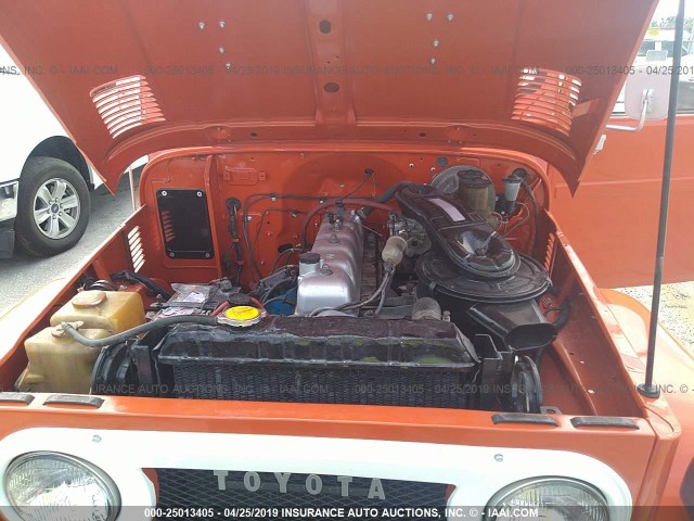 FJ45188168 - 1978 TOYOTA LANDCRUISER  ORANGE photo 10