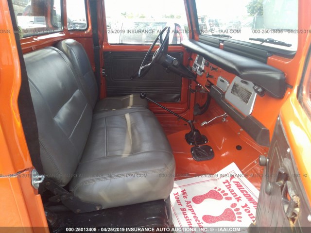 FJ45188168 - 1978 TOYOTA LANDCRUISER  ORANGE photo 5