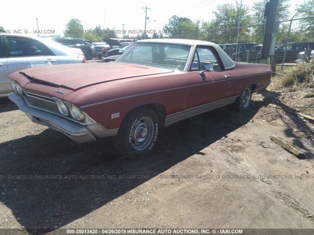 133808B133093 - 1968 CHEVROLET EL CAMINO RED photo 2