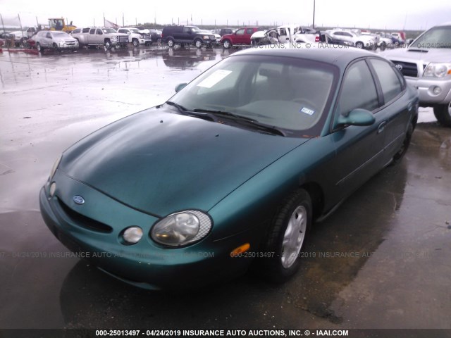 1FALP52U0TG296175 - 1996 FORD TAURUS GL GREEN photo 2