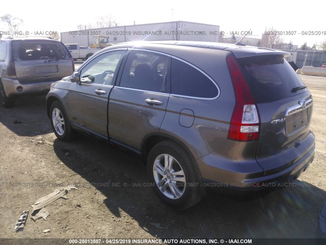 5J6RE4H77AL052804 - 2010 HONDA CR-V EXL Pewter photo 3