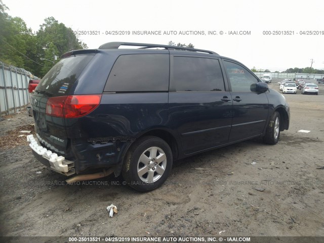 5TDZA22C76S524193 - 2006 TOYOTA SIENNA XLE/XLE LIMITED BLUE photo 4