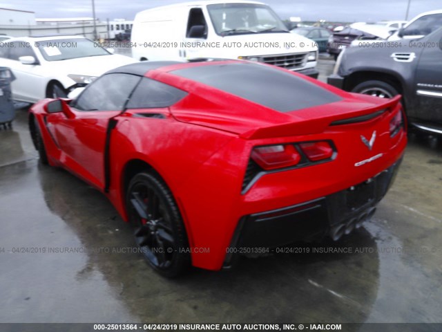 1G1YF2D70F5100415 - 2015 CHEVROLET CORVETTE STINGRAY/3LT RED photo 3