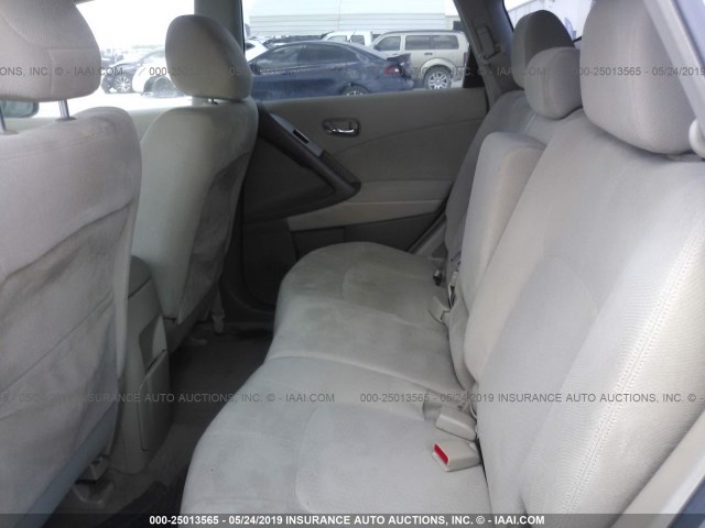 JN8AZ1MW1CW215830 - 2012 NISSAN MURANO SILVER photo 8