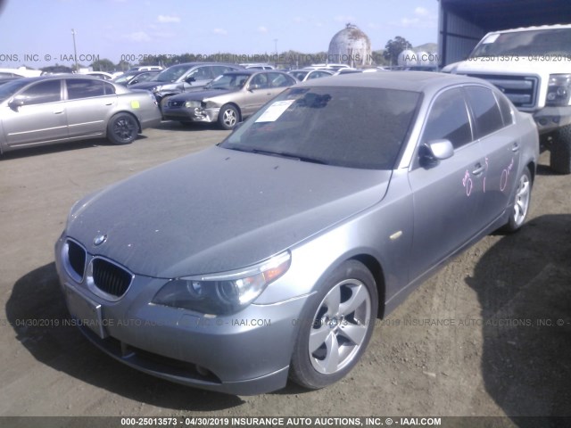 WBANA53544B167184 - 2004 BMW 525 I SILVER photo 2