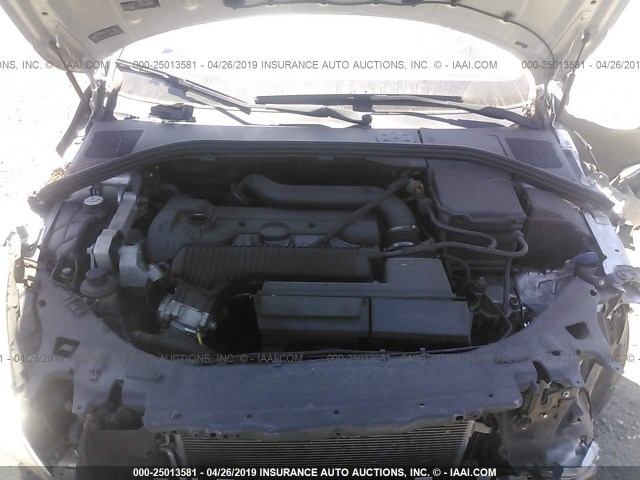 YV1622FS1C2042558 - 2012 VOLVO S60 T5 GRAY photo 10