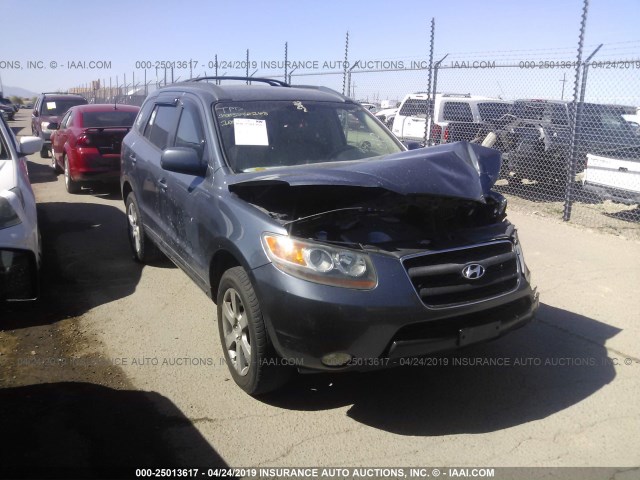 5NMSH13E07H038319 - 2007 HYUNDAI SANTA FE SE/LIMITED BLUE photo 1