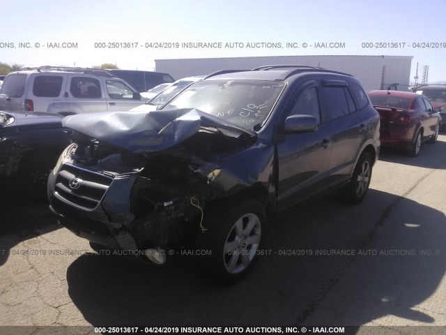 5NMSH13E07H038319 - 2007 HYUNDAI SANTA FE SE/LIMITED BLUE photo 2