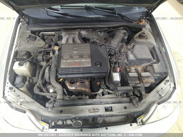 4T1BF28B41U192277 - 2001 TOYOTA AVALON XL/XLS SILVER photo 10