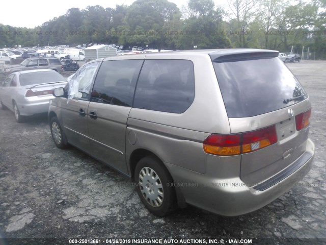 5FNRL18514B026893 - 2004 HONDA ODYSSEY LX BROWN photo 3