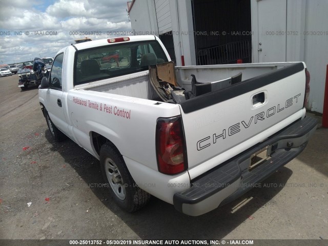 3GCEC14X16G258171 - 2006 CHEVROLET SILVERADO C1500 WHITE photo 3