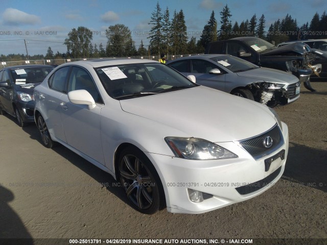 JTHBK262X72036234 - 2007 LEXUS IS 250 WHITE photo 1