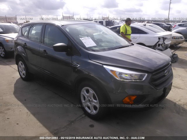 1FMCU0F72HUD93182 - 2017 FORD ESCAPE S GRAY photo 1