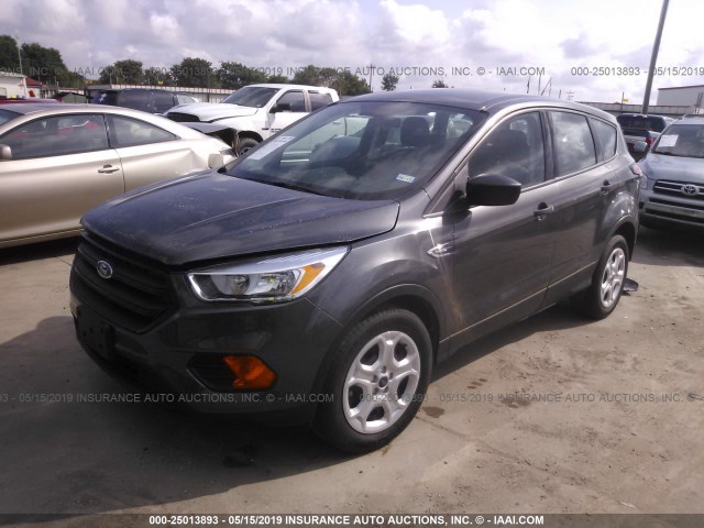 1FMCU0F72HUD93182 - 2017 FORD ESCAPE S GRAY photo 2