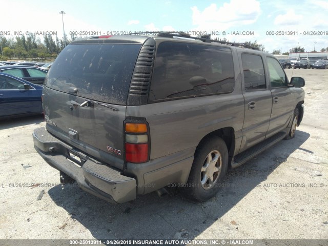 1GKFK66U46J148239 - 2006 GMC YUKON XL DENALI GRAY photo 4