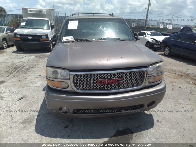 1GKFK66U46J148239 - 2006 GMC YUKON XL DENALI GRAY photo 6