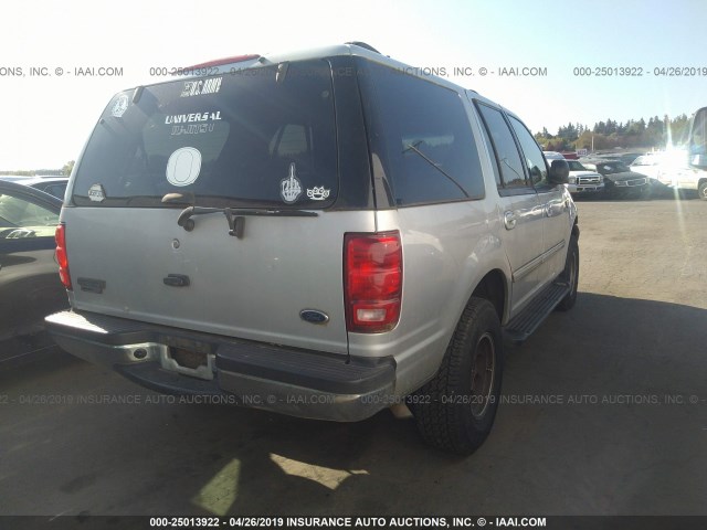 1FMPU16L9YLA09151 - 2000 FORD EXPEDITION XLT SILVER photo 4